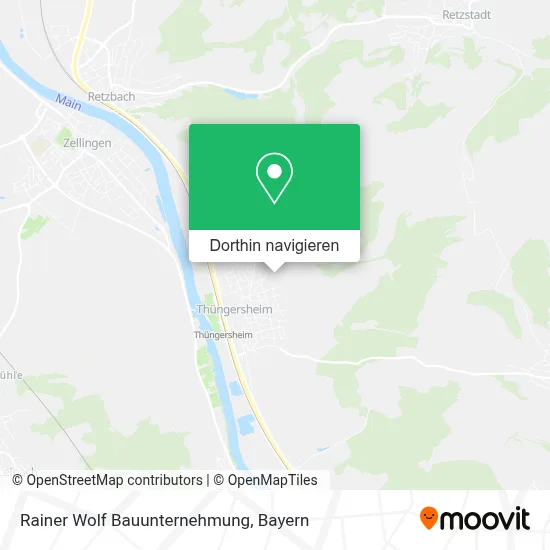Rainer Wolf Bauunternehmung Karte