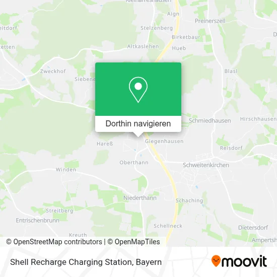 Shell Recharge Charging Station Karte