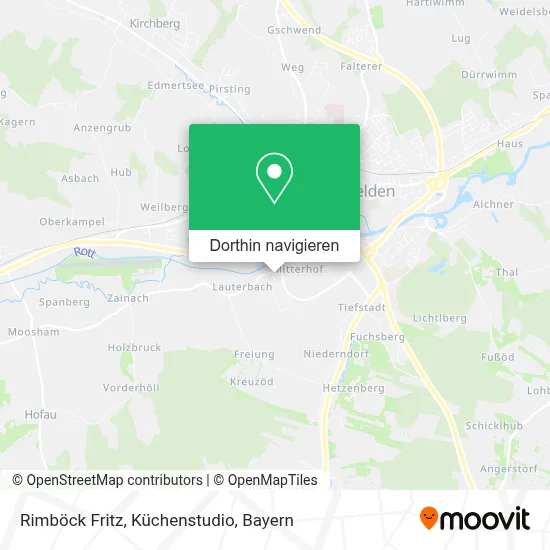 Rimböck Fritz, Küchenstudio Karte