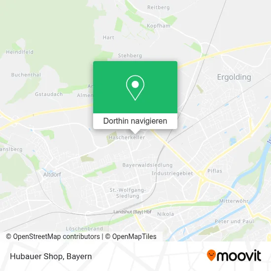 Hubauer Shop Karte