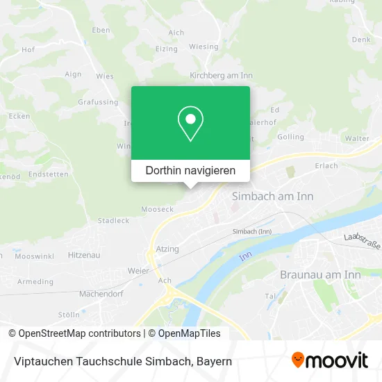 Viptauchen Tauchschule Simbach Karte