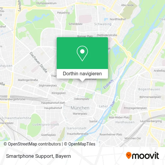 Smartphone Support Karte