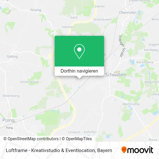 Loftframe - Kreativstudio & Eventlocation Karte
