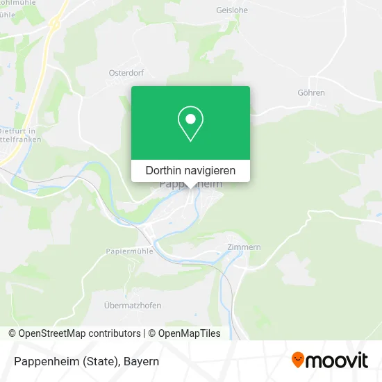 Pappenheim (State) Karte