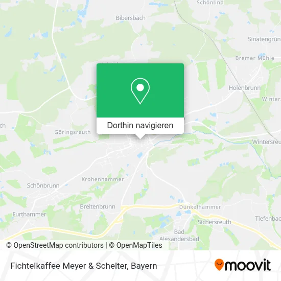 Fichtelkaffee Meyer & Schelter Karte