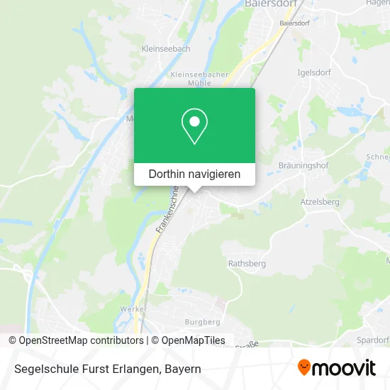Segelschule Furst Erlangen Karte