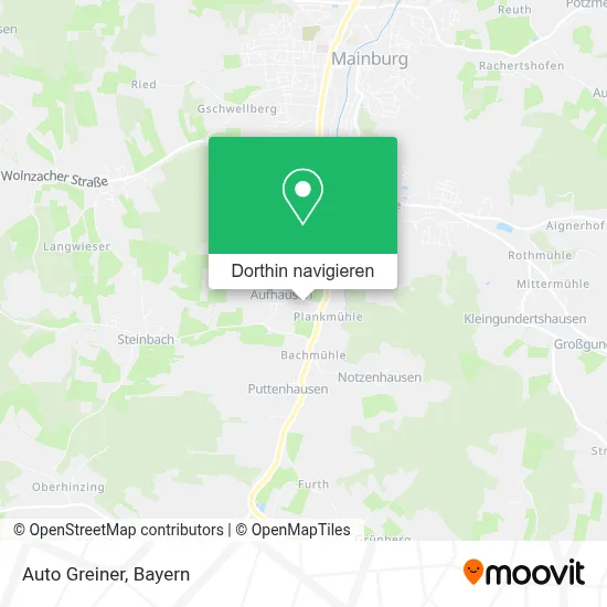 Auto Greiner Karte