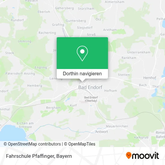 Fahrschule Pfaffinger Karte