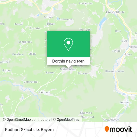 Rudhart Skischule Karte
