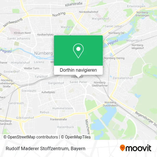 Rudolf Maderer Stoffzentrum Karte