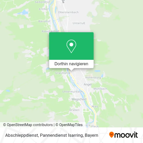 Abschleppdienst, Pannendienst Isarring Karte