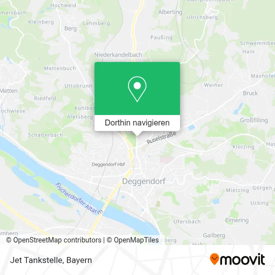 Jet Tankstelle Karte