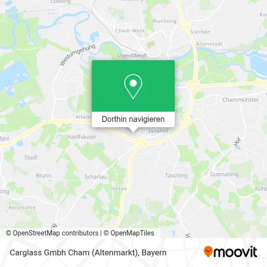 Carglass Gmbh Cham (Altenmarkt) Karte