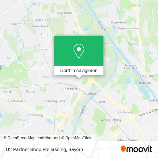 O2 Partner Shop Freilassing Karte