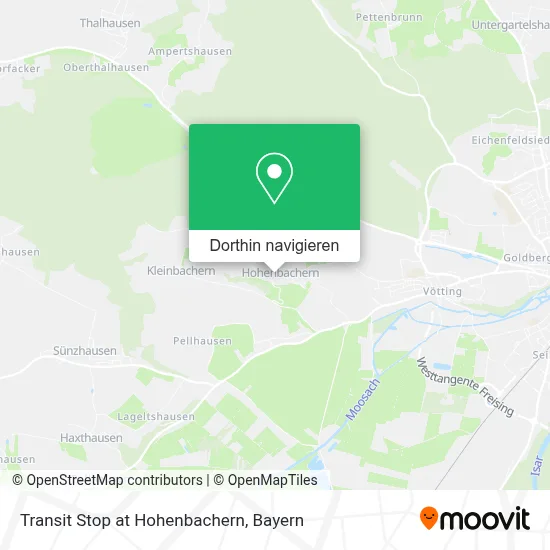 Transit Stop at Hohenbachern Karte