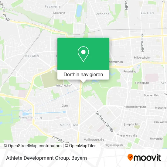 Athlete Development Group Karte