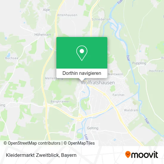 Kleidermarkt Zweitblick Karte