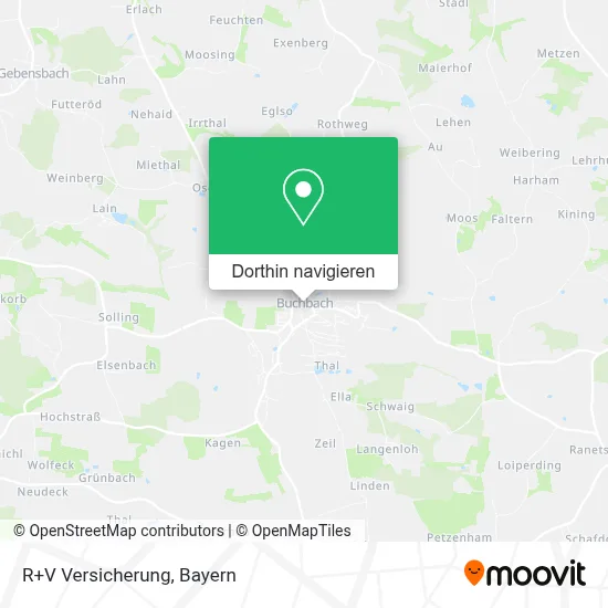 R+V Versicherung Karte