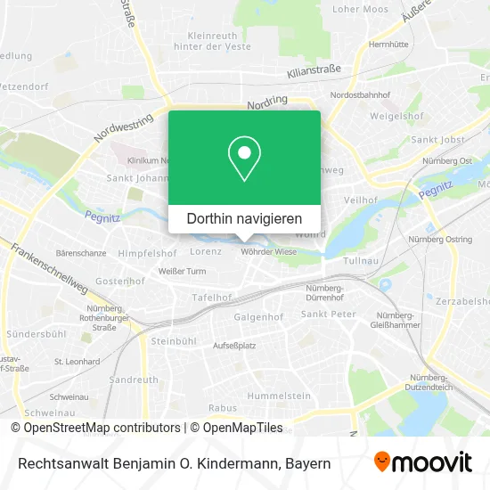 Rechtsanwalt Benjamin O. Kindermann Karte