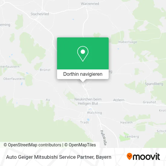 Auto Geiger Mitsubishi Service Partner Karte