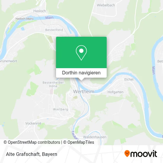 Alte Grafschaft Karte