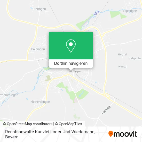 Rechtsanwalte Kanzlei Loder Und Wiedemann Karte