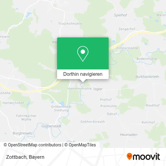 Zottbach Karte