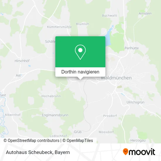Autohaus Scheubeck Karte