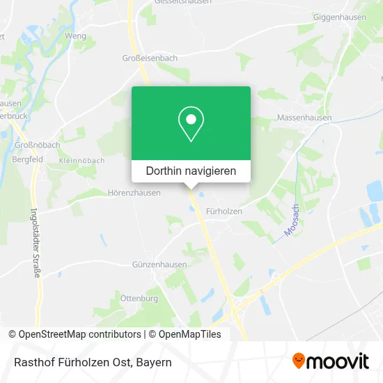 Rasthof Fürholzen Ost Karte