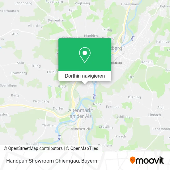 Handpan Showroom Chiemgau Karte