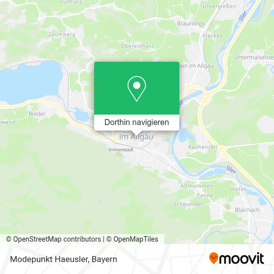 Modepunkt Haeusler Karte