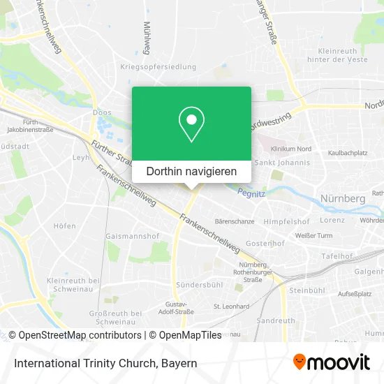International Trinity Church Karte