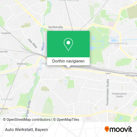 Auto Werkstatt Karte