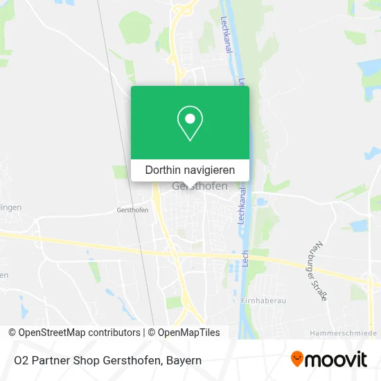 O2 Partner Shop Gersthofen Karte