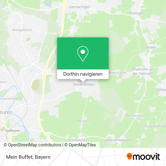 Mein Buffet Karte