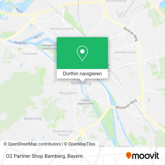 O2 Partner Shop Bamberg Karte