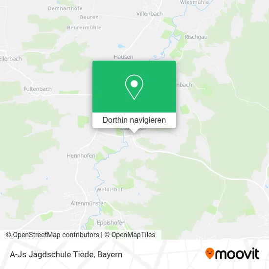A-Js Jagdschule Tiede Karte