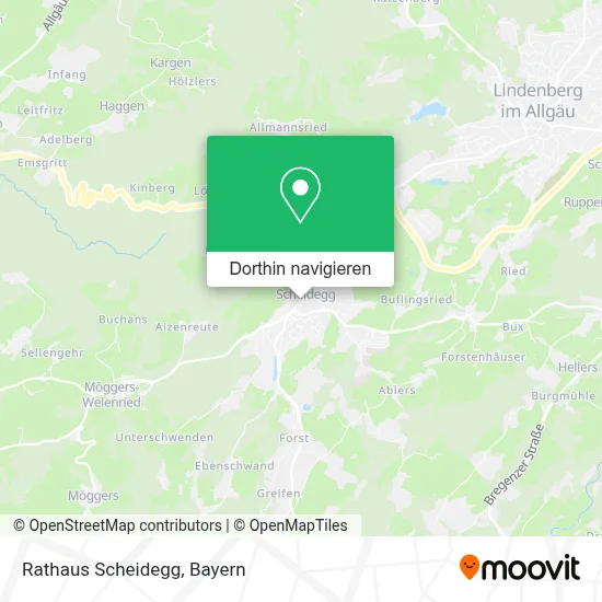 Rathaus Scheidegg Karte