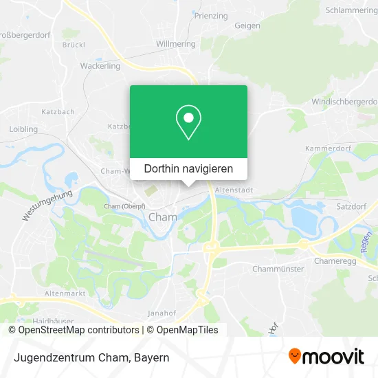 Jugendzentrum Cham Karte