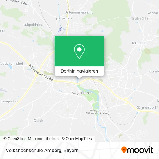Volkshochschule Amberg Karte