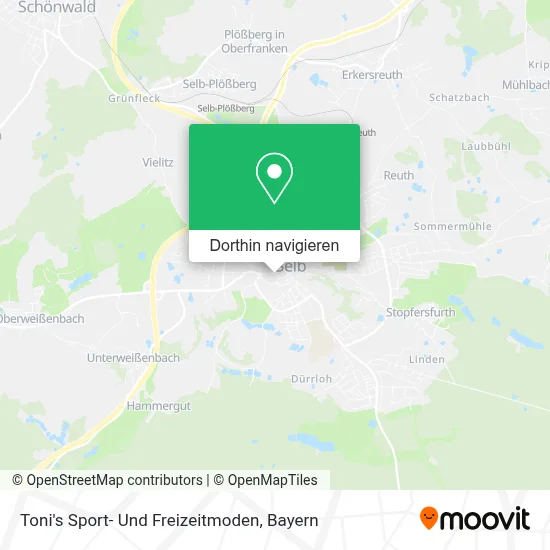 Toni's Sport- Und Freizeitmoden Karte