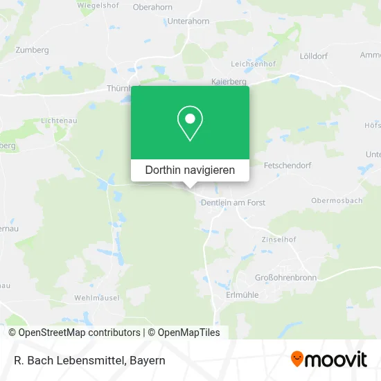 R. Bach Lebensmittel Karte