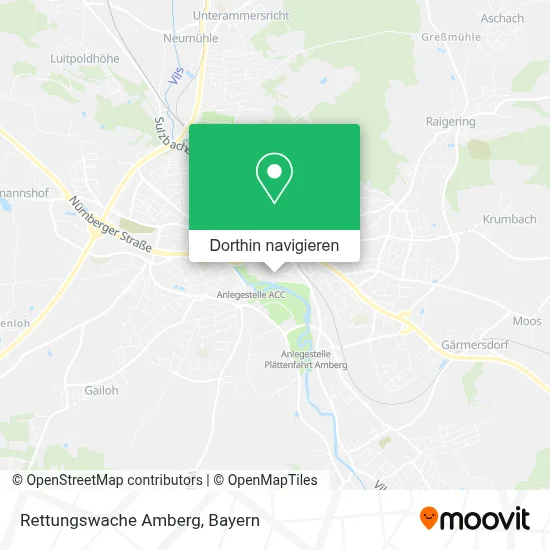 Rettungswache Amberg Karte