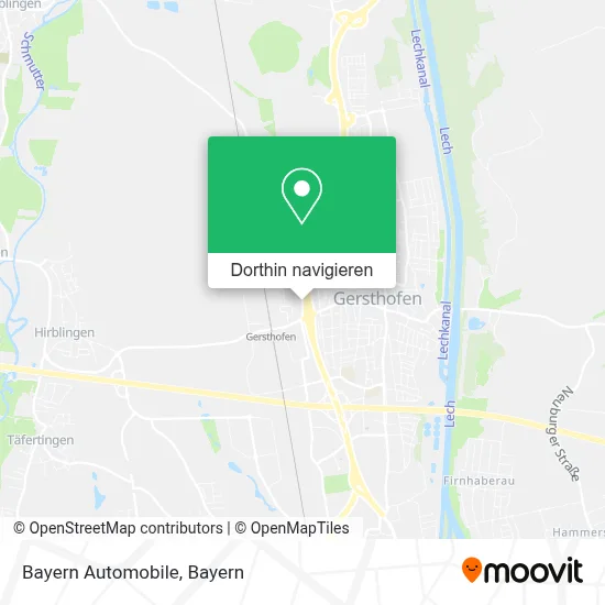 Bayern Automobile Karte