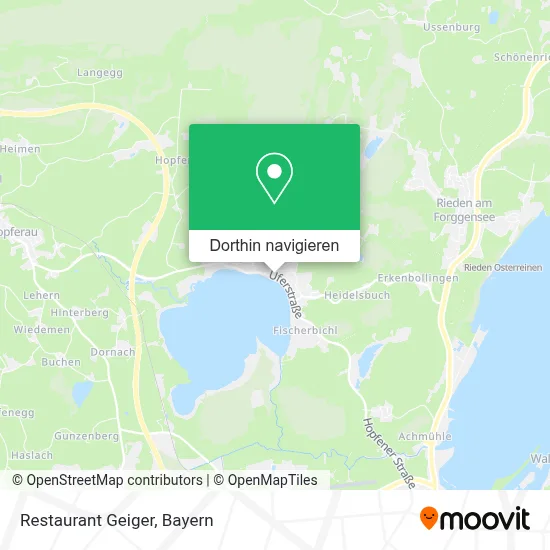 Restaurant Geiger Karte