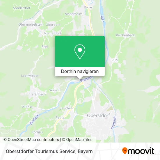 Oberstdorfer Tourismus Service Karte