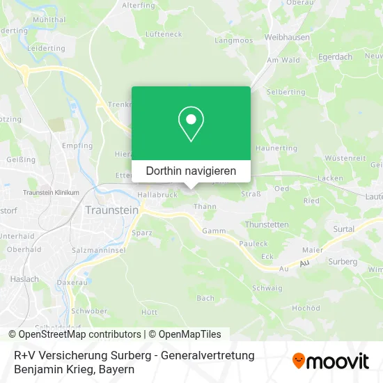 R+V Versicherung Surberg - Generalvertretung Benjamin Krieg Karte