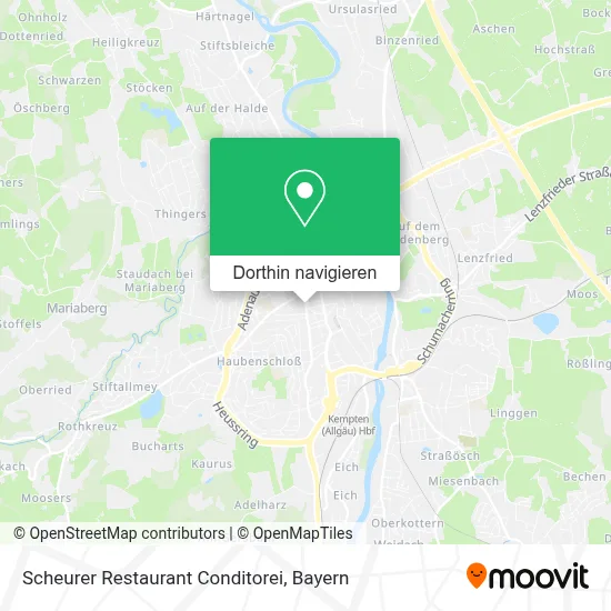 Scheurer Restaurant Conditorei Karte
