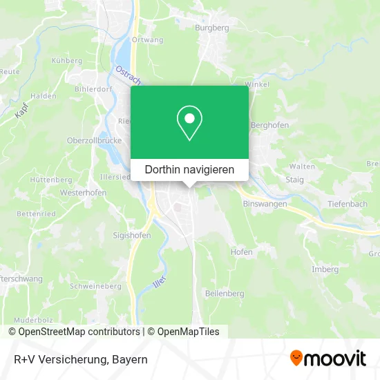 R+V Versicherung Karte