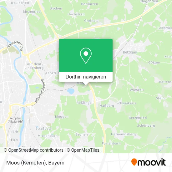 Moos (Kempten) Karte